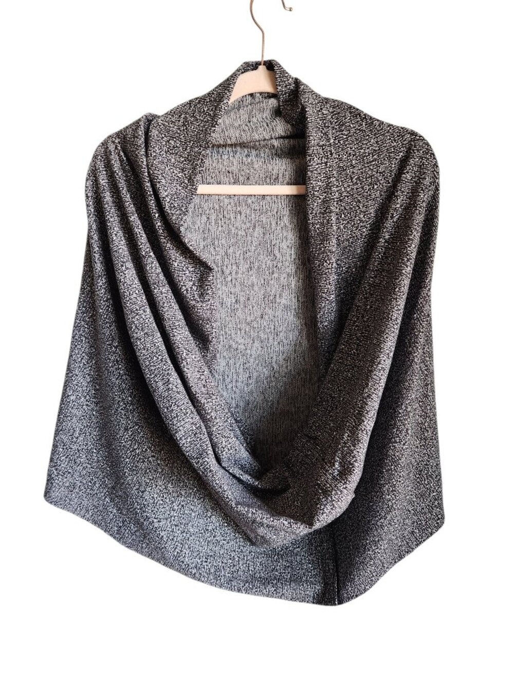 Lululemon Vinyasa Scarf Black Gray Grey Customizable Snap Yoga Convertible